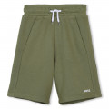 Plain fleece Bermuda shorts BOSS for BOY