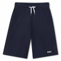 Plain fleece Bermuda shorts BOSS for BOY