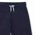 Plain fleece Bermuda shorts BOSS for BOY