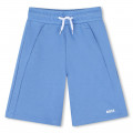 Plain fleece Bermuda shorts BOSS for BOY