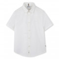 Plain cotton shirt BOSS for BOY