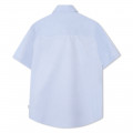 Plain cotton shirt BOSS for BOY