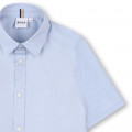 Plain cotton shirt BOSS for BOY