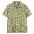 Cotton poplin shirt BOSS for BOY