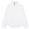 Plain cotton shirt BOSS for BOY