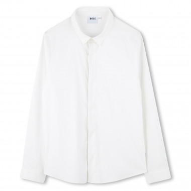 Chemise ajustée en popeline BOSS pour GARCON