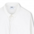 Fitted poplin shirt BOSS for BOY