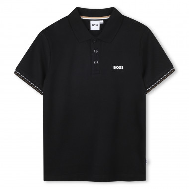 Polo con rayas tricolores BOSS para NIÑO