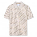 Printed straight polo shirt BOSS for BOY