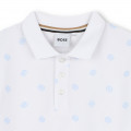 Printed straight-cut polo BOSS for BOY