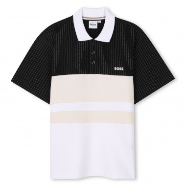 Polo avec découpes contrastées BOSS pour GARCON