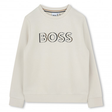 Sweat-shirt molletonné BOSS pour GARCON