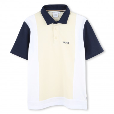 Polo de manga corta y algodón BOSS para NIÑO