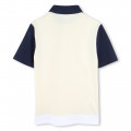Short-sleeved cotton polo BOSS for BOY