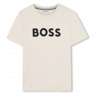 Camiseta manga corta y algodón BOSS para NIÑO
