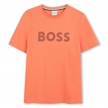 Camiseta manga corta y algodón BOSS para NIÑO