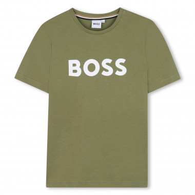 Camiseta manga corta y algodón BOSS para NIÑO