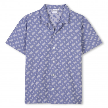 Chemise manches courtes coton BOSS pour GARCON