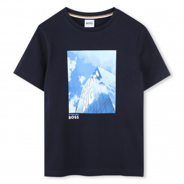 T-shirt coton manches courtes BOSS pour GARCON