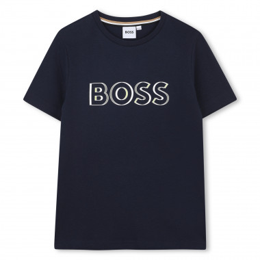 Camiseta algodón y manga corta BOSS para NIÑO