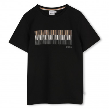 Camiseta manga corta y algodón BOSS para NIÑO