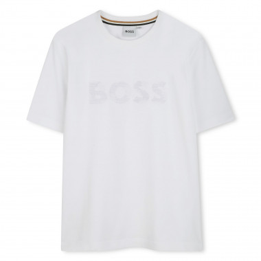 Camiseta manga corta y algodón BOSS para NIÑO