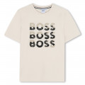 Short-sleeved cotton T-shirt BOSS for BOY