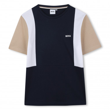 Multicoloured cotton T-shirt BOSS for BOY