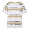 Striped cotton T-shirt BOSS for BOY