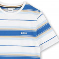Striped cotton T-shirt BOSS for BOY
