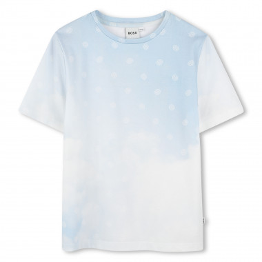 T-shirt imprimé en coton BOSS pour GARCON