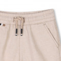 Linen and cotton shorts BOSS for BOY