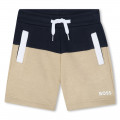 Two-tone fleece shorts BOSS for BOY