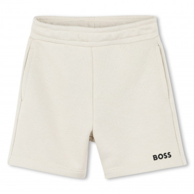 Pantalón corto liso de muletón BOSS para NIÑO