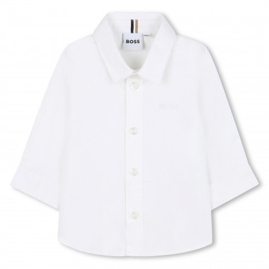 Chemise manches longues coton BOSS pour GARCON