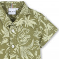 Printed poplin shirt BOSS for BOY