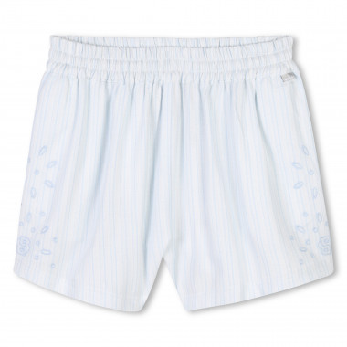 Pantalón corto bordado BOSS para NIÑA