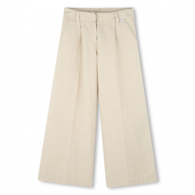 Pantalon en lin et coton BOSS pour FILLE
