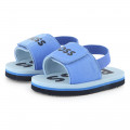 Hook-and-loop flip-flops BOSS for BOY