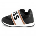 Leather and mesh trainers BOSS for BOY