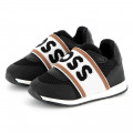 Leather and mesh trainers BOSS for BOY