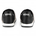 Leather and mesh trainers BOSS for BOY