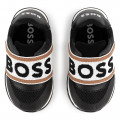 Leather and mesh trainers BOSS for BOY