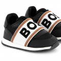 Leather and mesh trainers BOSS for BOY
