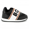 Leather and mesh trainers BOSS for BOY