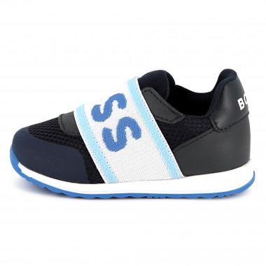 Zapatillas de cuero y malla BOSS para NIÑO