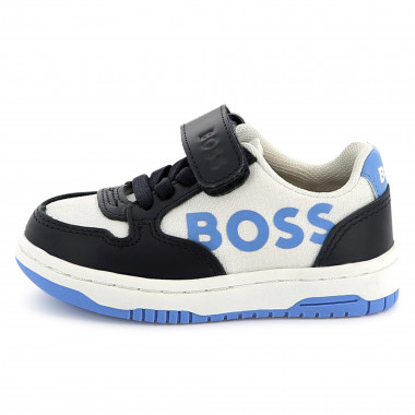 Deportivas de piel y velcro BOSS para NIÑO