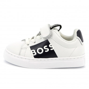 Deportivas de piel y cordones BOSS para NIÑO