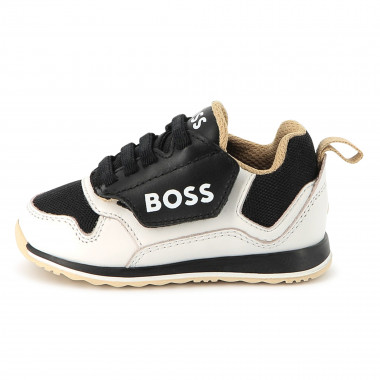 Lace-up leather trainers BOSS for BOY