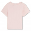 T-shirt with shiny print BOSS for GIRL